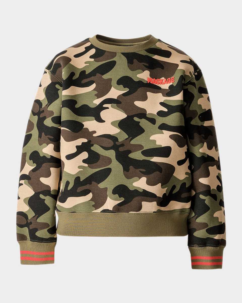 Kid's Sawyer Camo Crewneck Sweatshirt, Size 2-